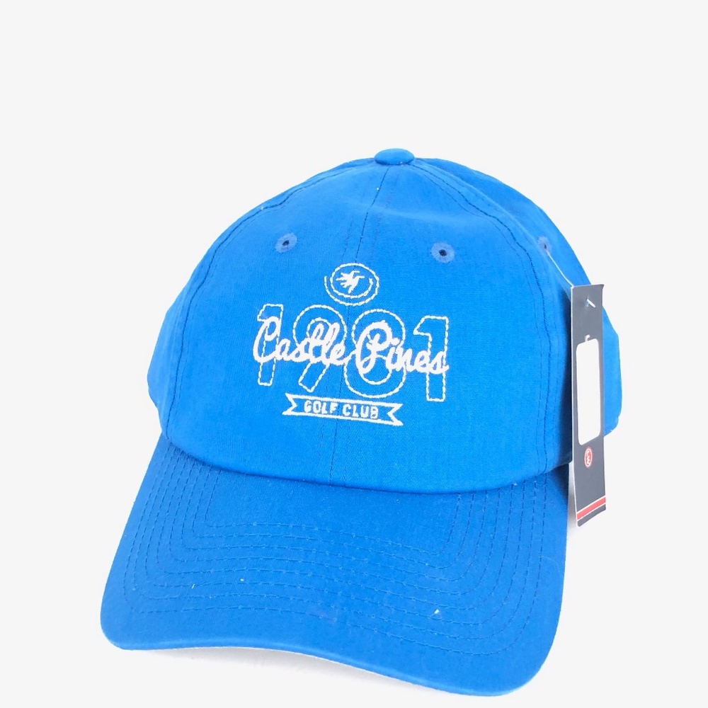 Blue w Pink Castle Pines Golf Club Hat Adjustable